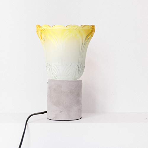 Mobestech Abajur de Vidro Transparente Em Forma de Flor Abajur Tampa Da Luz para a Lâmpada de Assoal