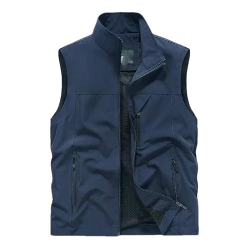 Chaleco de primavera hombre sin bolsillos llenos cremallera 5