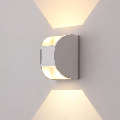 Applique murale extérieure LED 6W blanc chaud 3000K pour éclairage jardin