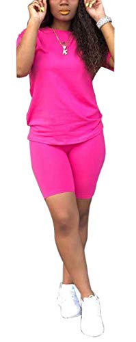 Image of TOPONSKY Womens 2 Piece Sports Outfit Tracksuit Shirt Shorts Jogger Bodycon Sets
