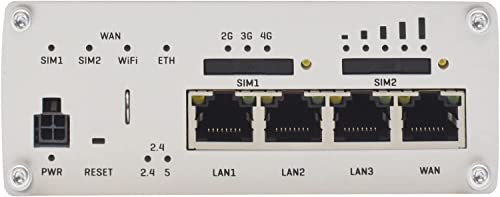 Image of Teltonika RUTX11000300 Model RUTX11 Industrial Dual-SIM /Wi-Fi Cellular Router; Not for use in USA; for use in Europe, Middle East, Africa, APAC, Brazil, Malaysia, Australia Operators Only