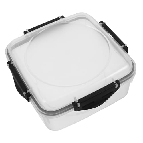 HOLIDYOYO 大容量密封サンドイッチ収納ボックス 耐熱プラスチック製 電子レンジ対応 食品保存用 漏れ防止 ポータブル弁当箱 ブラック