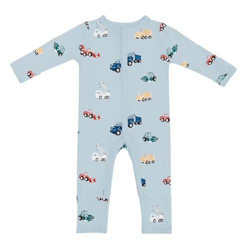 Image of KYTE BABY Unisex Soft Romper with Snap Closure, 97% Rayon made from Bamboo, 3% Spandex,