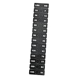Vaveren Weight Stack Labels Decal Classification Identification Gym Equipment Sticker Accessories for Gym Workout Resistance Trainers, Length 6.3 cm