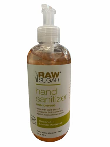 RAW SUGAR HAND SANITIZER COCONUT AND LEMON VERBENA