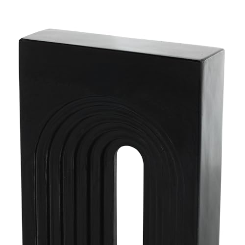 Escultura decorativa geométrica rectangular de mármol negro miniatura 5