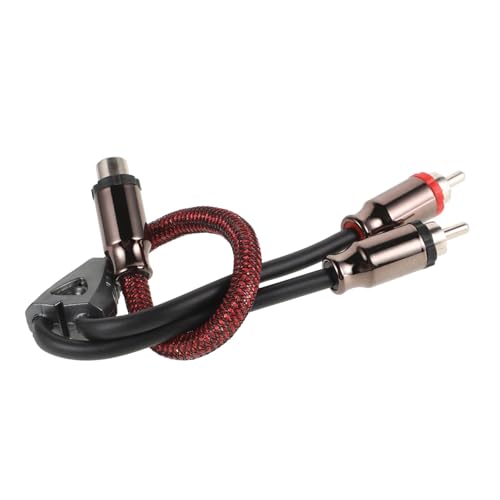 Vaguelly Speaker Cable Dual Splitter Wire for Car Audio Construction for Amplifiers High- Transmission for Music Enthusiasts