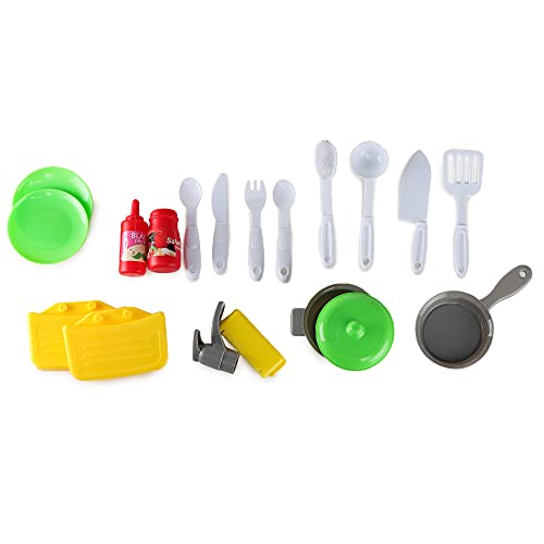 Image of Webby Kitchen Play Set with Foldable Suitcase, Game Toy Kit, Compact Kitchen Accessories Pretend Play for 3 + Year Kids, Kitchen Set for Kids Girl
