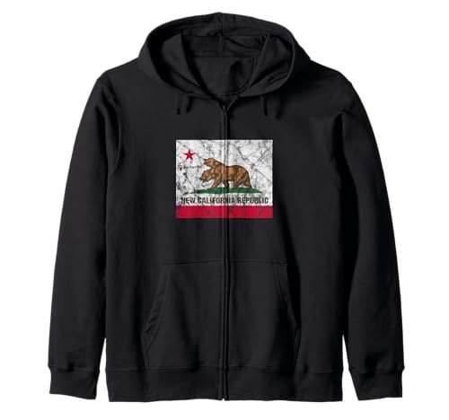 Nueva República de California NCR Flag State Distressed Sudadera con Capucha