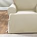 SureFit Duck 1 Piece T Cushion Chair Slipcover in Natural