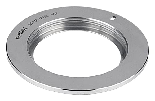 Image of Fotodiox Pro Lens Mount Adapter Compatible with M42 Type 2 Lenses to Nikon F-Mount Cameras