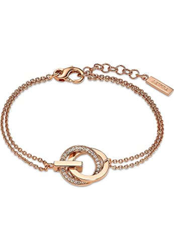 JETTE Damen-Armband 925er Silber 30 Zirkonia One Size Roségold 32018222