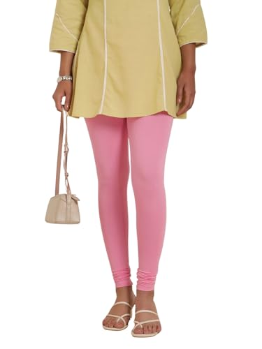Image of TWIN BIRDS Tailored Cut and Classic Fit Super Stretchable Elastane Fabric Churidar Leggings for Women