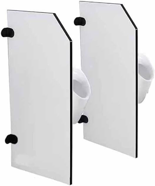 LXHELIVERY Urinal Partition Divider Wall-Mounted Men Urinal Screen Toilet Partition Men's Urinal Privacy Screen with Accessories, for Schools/Shopping Malls (Color : Gray, Size : 15.7x35.4in)