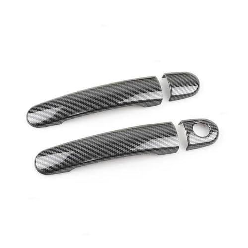 Cubiertas de manijas para coche B5.5 MK5 estilo fibra de carbono