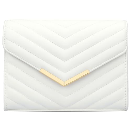 Image of KKXIU Women Formal Vegan Leather Evening Envelope Clutch Purses and Handbags for Party Wedding Prom Bridal