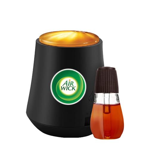 Air wick (Machine + Peony & Jasmine Blossom Refill - 20 ml) Essential Mist Automatic Fragrance Mist Diffuser Kit | Natural Essential Oils Diffuser | Automatic Air Freshener