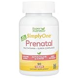 Super Nutrition Simply One®, Prenatal Multivitamin with Super Greens & Spices, 90 Tablets