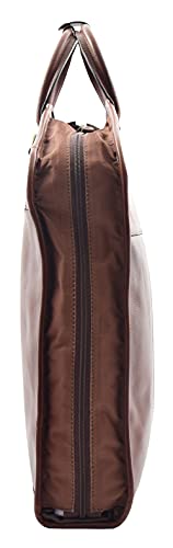 Real Leather Suit Carrier Large Capacity Travel Garment Bag Oxford Brown4