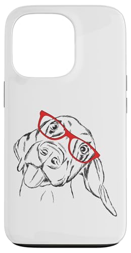 Mens Womens Kids Funny Goofy Red Glasses Vizsla Dog Lover �X�}�z�P�[�X iPhone 13 Pro �p