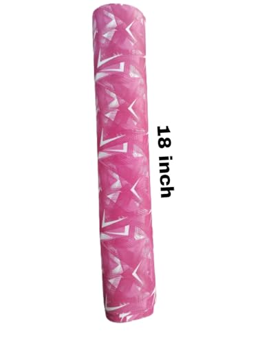 Image of 10Meter Rectangular Long Shelf Liner, Sheet Roll /Mat for Drawer, Shelf roll Kitchen mat /Kitchen Roll /Slab Roll /Drawer roll Antislip Mat Size - 45 x 1000 cm-AM (Pink Kenchi)