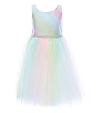 Bonnie Jean Young Girls Pastel Rainbow Dress