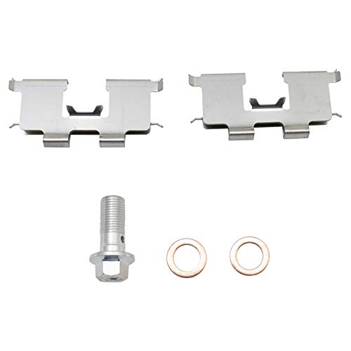 Image of TRQ Front and Rear Brake Caliper Set Zinc Coated Brackets Compatible with 2006-2008 Hyundai Sonata 2006-2010 Kia Optima