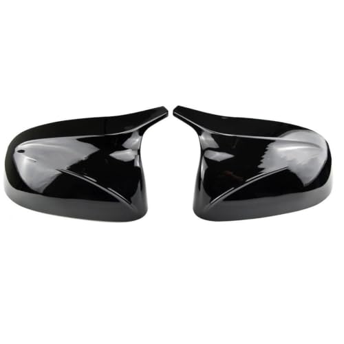 Coque rétroviseur noir brillant pour BMW X3 G01 et X5 G05 au style carbone