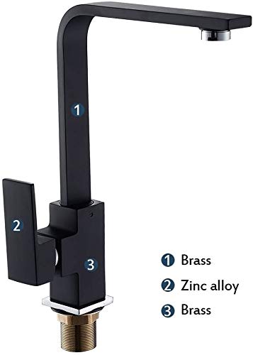 ZXZB Kitchen Sink Mixer Modern Design Single Lever Mono