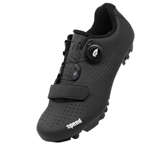 Amazon.co.uk Surwin MTB Cycle Shoes SPD, Mountain Bike Cycling Shoes SPD for Men Women Unisex UK 3.5-11.5 Swivel Buckle Breathable Cycling Sneakers with Bolt and Cleats Bike Sneakers (Black A,4) #ad #ad