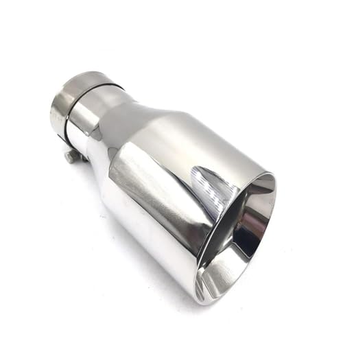 Tubo de escape de coche en acero inoxidable 304 con acabado pulido y punta robusta de 114mm