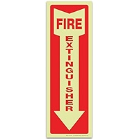 Isyfix Fire Extinguisher Glow In The Dark Aluminum Signs 10 Pack 4x12 Inch Photoluminescent Laminated For Ultimate Uv And Fade Resistance Indoor And Outdoor For Business Schools Hospitals