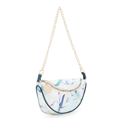 Image of Caprese Coco Sling Bag, Medium | Stylish Floral Print Handbag for Women with Adjustable & Detachable Sling Strap | Secure Zip Closure | Perfect for Casual & Daily Use