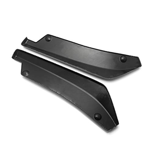 Xotic Tech Jdm Rear Bumper Canard Diffuser Splitter Valence Spoiler Fin Lip Trim Universal Fit (Carbon Fiber Pattern) 4.48"X17.63" #TOP4