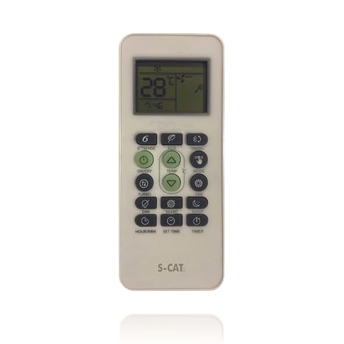 Image of S-CAT Compatible with Whirlpool AC Remote Control Model Original 173 (No Backlight) Suitable for 1 1.5 2 Ton Split & Window AC (Match Old Remote Exactly, for Any Issues Contact Customer Care)