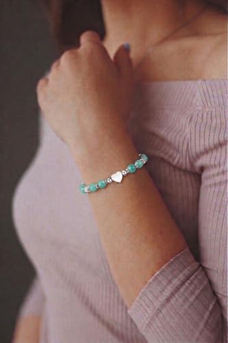 Image of Graduation & Back to School Gifts for Girls, Natural Stone Beaded Bracelet with Inspirational Quote Card, Jewelry for Daughter Granddaughter Niece Student