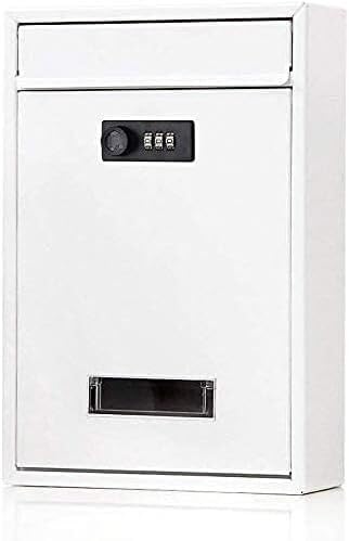 Boîte aux lettres murale design blanc pour l'entrée de votre villa