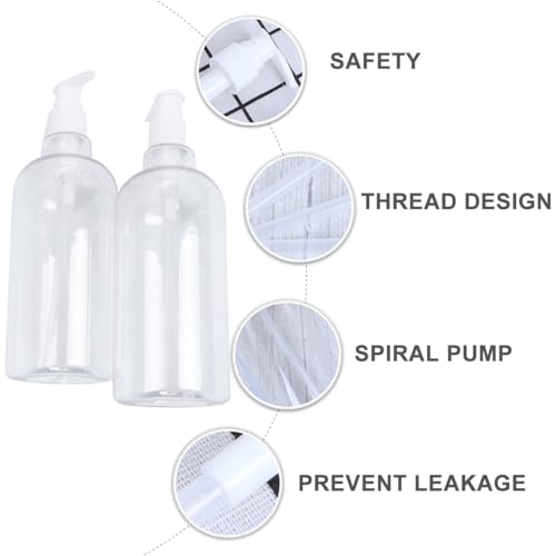 Flacons-Pompes à Shampoing Rechargeables 500ml : Solution Bouteilles Cassables - 6