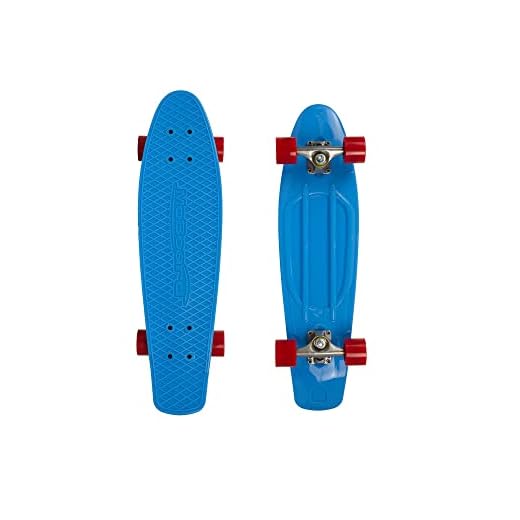 MoBoard Classic 27" Skateboard | Pro and Beginner | 27 inch Vintage Style with Interchangeable Wheels, Enhanced Bearings | Portable, Lightweight | Durable Rails.,Purple / Yellow