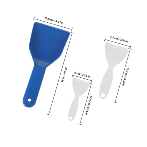 LIFKOME 3 Piezas Removedores de Hielo para Congelador y Refrigerador de Plástico Resistentes con Diseño Ergonómico Multifuncionales para Limpieza y Descongelación Fácil Espacios Reducidos