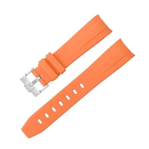 Bracelet de rechange incurvé 20mm résoud l'écart du boîtier en caoutchouc agate