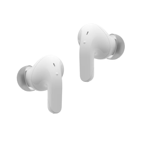 LG Tone Free DT80Q In-Ear Bluetooth Kopfh&ouml;rer mit Dolby Atmos-Sound, Meridian-Technologie, ANC (Active Noise Cancellation), UVnano & IPX4-Spritzwasserschutz - Wei&szlig;