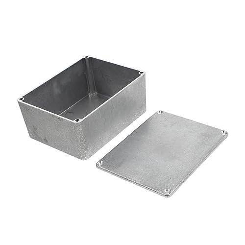 ERINGOGO シーアルミ製ギターエフェクターケース エフェクトペダル用エンクロージャー 交換用スプボックス 銀色