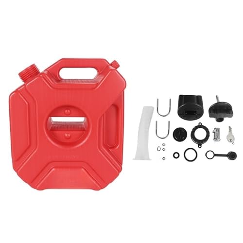 Réservoir carburant moto 5L en plastique avec serrure de sécurité pour essence et diesel SUV.