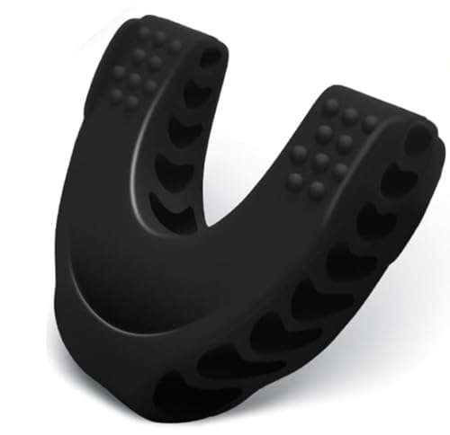 Achilles Fitness Jaw Exerciser Slim & Tone Jawline/Double Chin Reducer-Helps Reduce Teeth Grinding & Stress-Facial Toner/Look Youthful & Slimmer (Black)