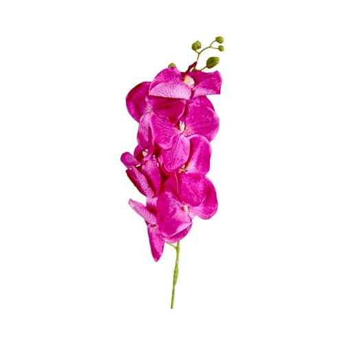Image of Enhance Your Space with Artificial Leaf Decor Foliage for Stunning Interiors Decorative Items for Home;Office; Room; Living Room; Table; (Without Vase) (Pack of 1, Pink)