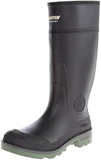 Baffin mens Enduro Pt-m rain boots, 589 - Black/Clear/Green, 10 US