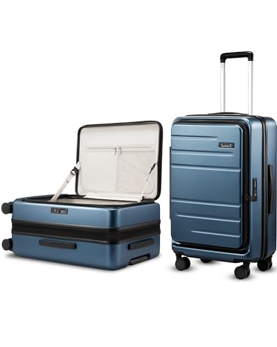 LUGGEX 24" Spinner Hard Shell Suitcase with TSA Lock