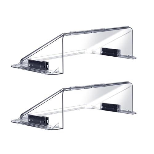 Adjustable Air Vent Deflector for AC,Ceiling, Wall, Floor, 9” to 16” Wide, Baseboard - Magnetic, Heat & Wind Blocker,Vent Covers for Central Conditioner, Heating, Refrigeration, Builder,2 Pack