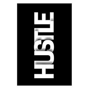Frame Cart Premium Stylish Black Frame for Wall/Home Decor with Unique Quote Designs ? Modern & Elegant Quotes in Black Frames ? Perfect for Living Room, Bedroom & Office Decor (Hustle, 12x18 Inches)